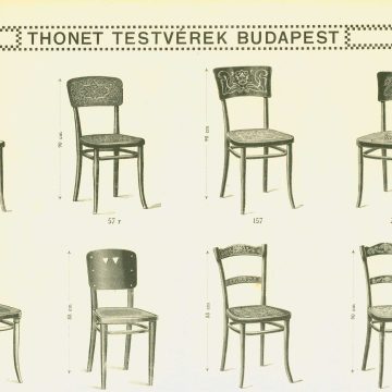 Thonet hajlított bútor 1912