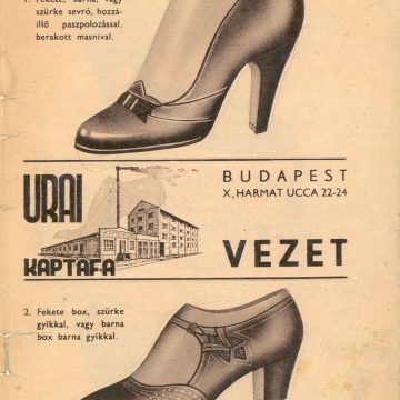 Stauber Gyula bőr és cipőfelsőrész 1935